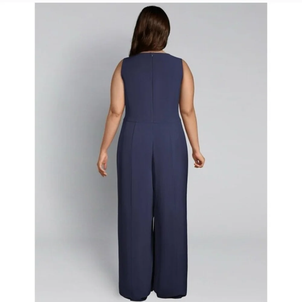 Elegant Lane Bryant Square Neck Jumpsuit - Picture 2 of 6